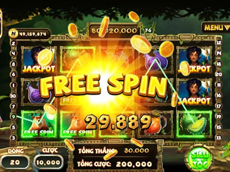 Màn hình nổ hũ au88 với biểu tượng jackpot